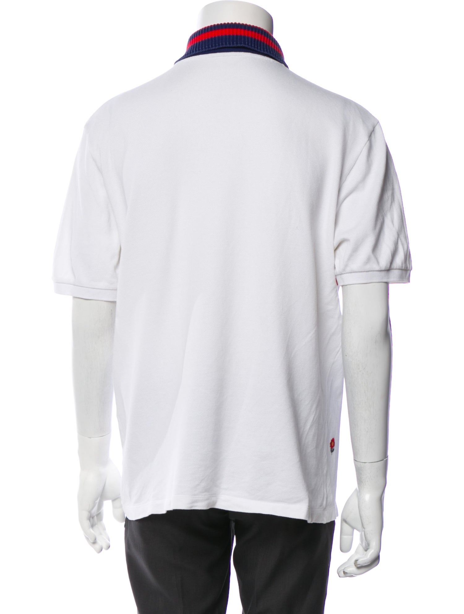 Gucci Sylvie Web Accent Collar Polo Shirt